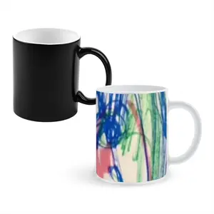 Faces Heat Sensitive Color Changing Mug