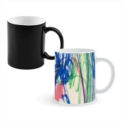 Faces Heat Sensitive Color Changing Mug