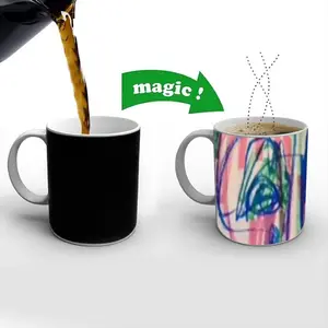 Faces Heat Sensitive Color Changing Mug