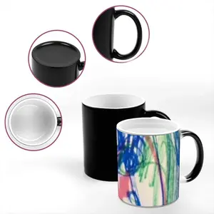 Faces Heat Sensitive Color Changing Mug