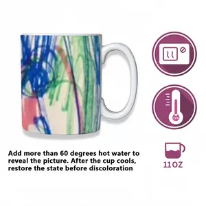 Faces Heat Sensitive Color Changing Mug