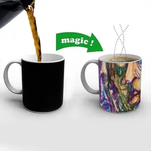 Crowds Heat Sensitive Color Changing Mug