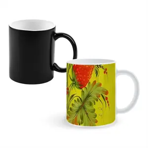 Raspberry Heat Sensitive Color Changing Mug