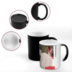 Jazz Man Collage Heat Sensitive Color Changing Mug