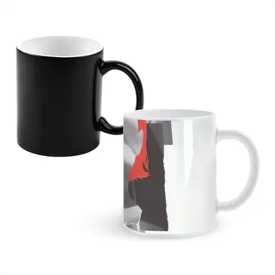 Red Heat Sensitive Color Changing Mug