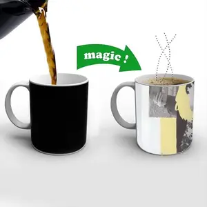 Yellow Heat Sensitive Color Changing Mug