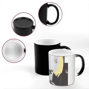 Yellow Heat Sensitive Color Changing Mug