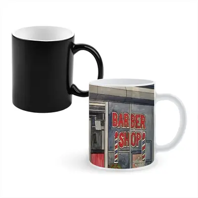 The New Barber Shop New York City Heat Sensitive Color Changing Mug