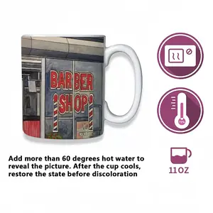 The New Barber Shop New York City Heat Sensitive Color Changing Mug