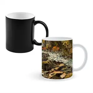 White River Gorge Impressionism Heat Sensitive Color Changing Mug