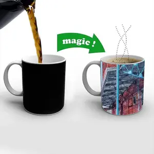 Under The Viaduct Heat Sensitive Color Changing Mug