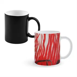 Red Trees Heat Sensitive Color Changing Mug