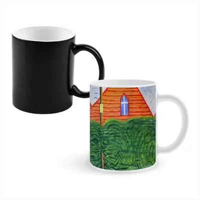 Verdant Curtain Heat Sensitive Color Changing Mug