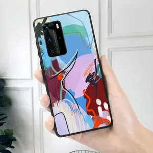 Large Red HUAWEI P40 Phone Case