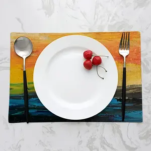 Small Sailboat On The High Seas Before The Storm Double Insulated Placemats