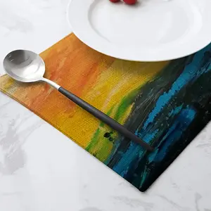 Small Sailboat On The High Seas Before The Storm Double Insulated Placemats