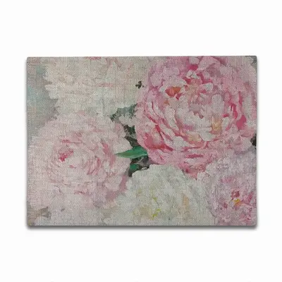 Large Peony Palette Knife Double Insulated Placemats