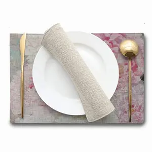 Large Peony Palette Knife Double Insulated Placemats