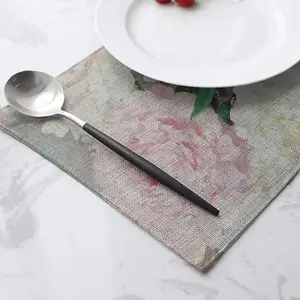 Large Peony Palette Knife Double Insulated Placemats