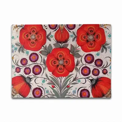 Poppy Flowers In A Pot Double Insulated Placemats