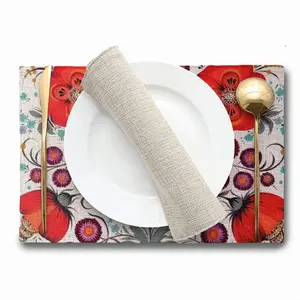 Poppy Flowers In A Pot Double Insulated Placemats