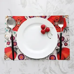 Poppy Flowers In A Pot Double Insulated Placemats