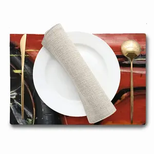 Porsche Red Crash Double Insulated Placemats