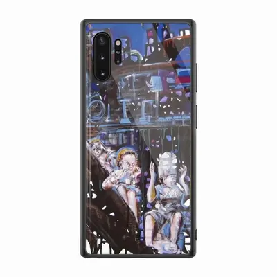 Cycling On The Blue Line Samsung Galaxy Note10 Phone Case