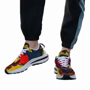 Men Running In Paint Training Shoes