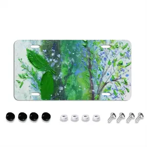 Twigs And Leaves License Plate Cover