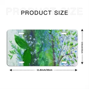 Twigs And Leaves License Plate Cover