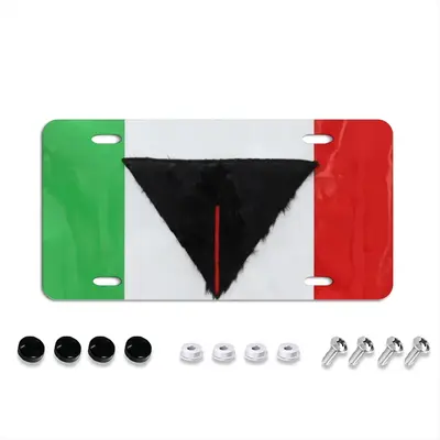 Pubic Flag Italy License Plate Cover