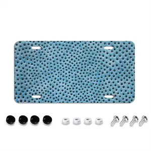 Holes Blue License Plate Cover