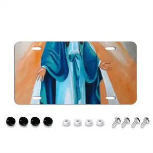 Mother Mary License Plate Cover