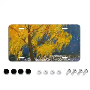 Golden Rain License Plate Cover