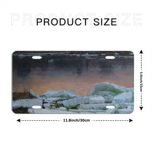 Ice Drift Twilight License Plate Cover