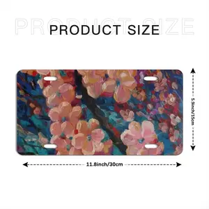 Apple Tree Blossom License Plate Cover