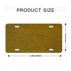 Brushed Medallion License Plate Cover