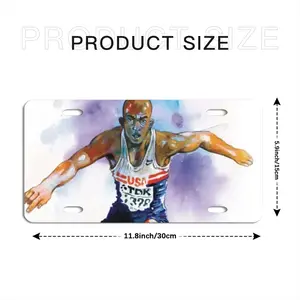 Leaping Over Boundaries License Plate Cover