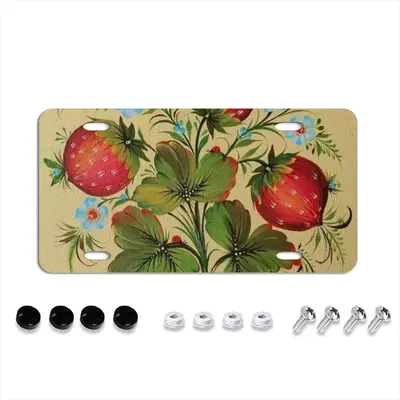 Strawberries License Plate Cover