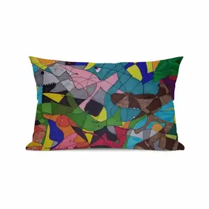 Bedlam 2 Polyester Pillow (Rectangle, Multi-Size)