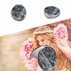 Flowers Portable Makeup Mirror