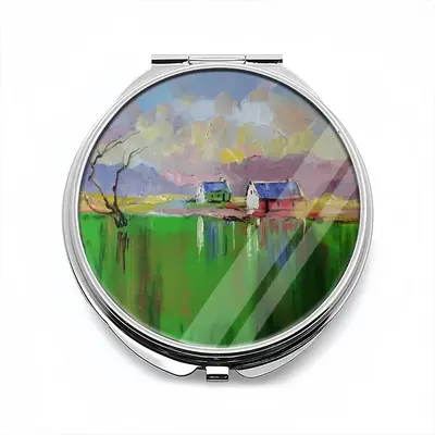 Green Ismy Valley Portable Makeup Mirror