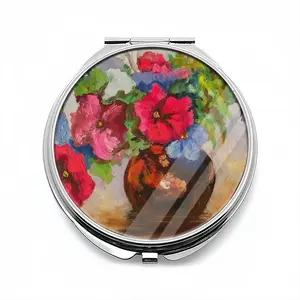 Red And Blue Portable Makeup Mirror