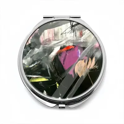 Black Rose Portable Makeup Mirror