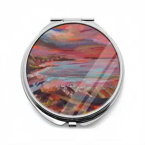 Red Skies Portable Makeup Mirror