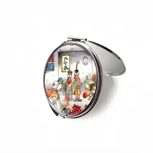 Office Injury Portable Makeup Mirror