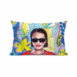 Coca Cola Girl Polyester Pillow (Rectangle, Multi-Size)