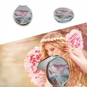 Paradise Meadows I Portable Makeup Mirror