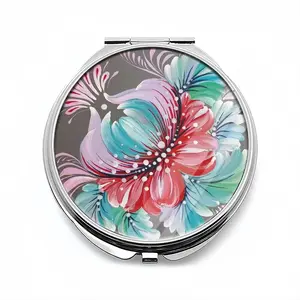 Floral Impromptu Portable Makeup Mirror